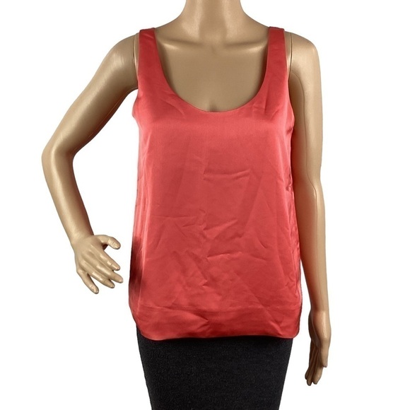 J.Crew Factory Satin Crepe Scoopneck Tank Size XS Pink - Picture 1 of 7